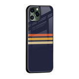 Tricolor Stripes Glass Case For iPhone 12