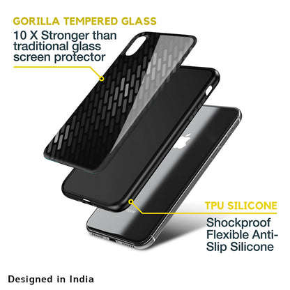 Dark Abstract Pattern Glass Case For iPhone SE 2020