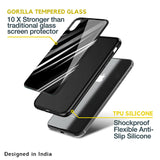Black & Grey Gradient Glass Case For iPhone XR