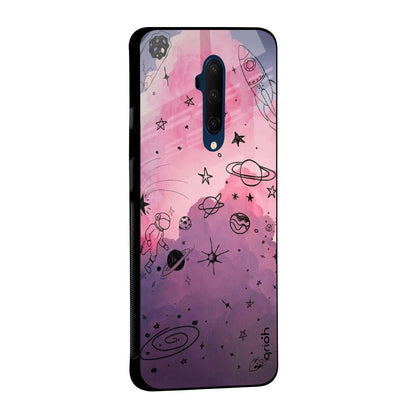 Space Doodles Glass Case for OnePlus 10T 5G