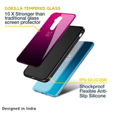 Purple Ombre Pattern Glass Case for OnePlus Nord N20 SE