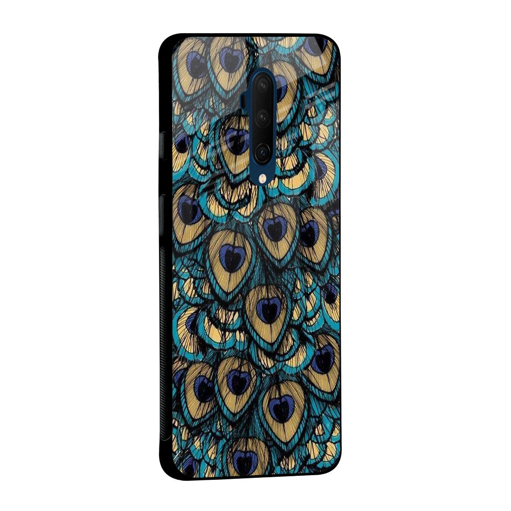 Peacock Feathers Glass case for OnePlus 7