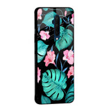 Tropical Leaves & Pink Flowers Glass case for OnePlus 10T 5G