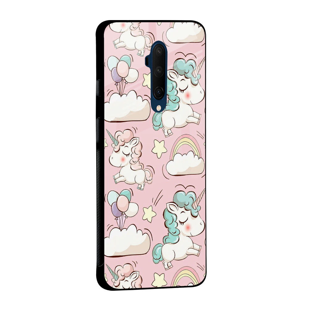 Balloon Unicorn Glass case for OnePlus Nord
