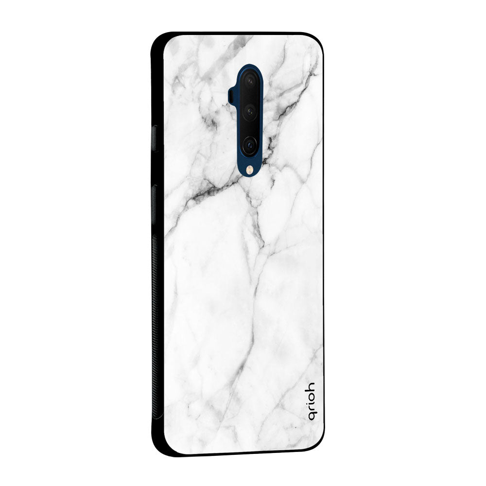 Modern White Marble Glass case for OnePlus 10T 5G