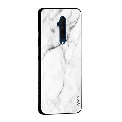 Modern White Marble Glass case for OnePlus 10T 5G