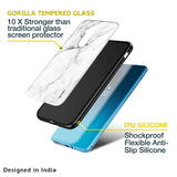 Modern White Marble Glass case for OnePlus 10T 5G