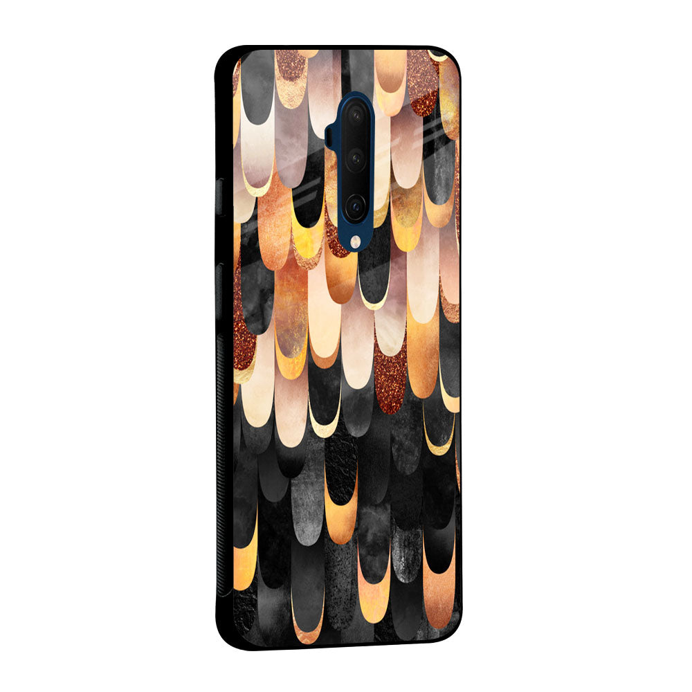 Bronze Abstract Glass Case for OnePlus 7 Pro
