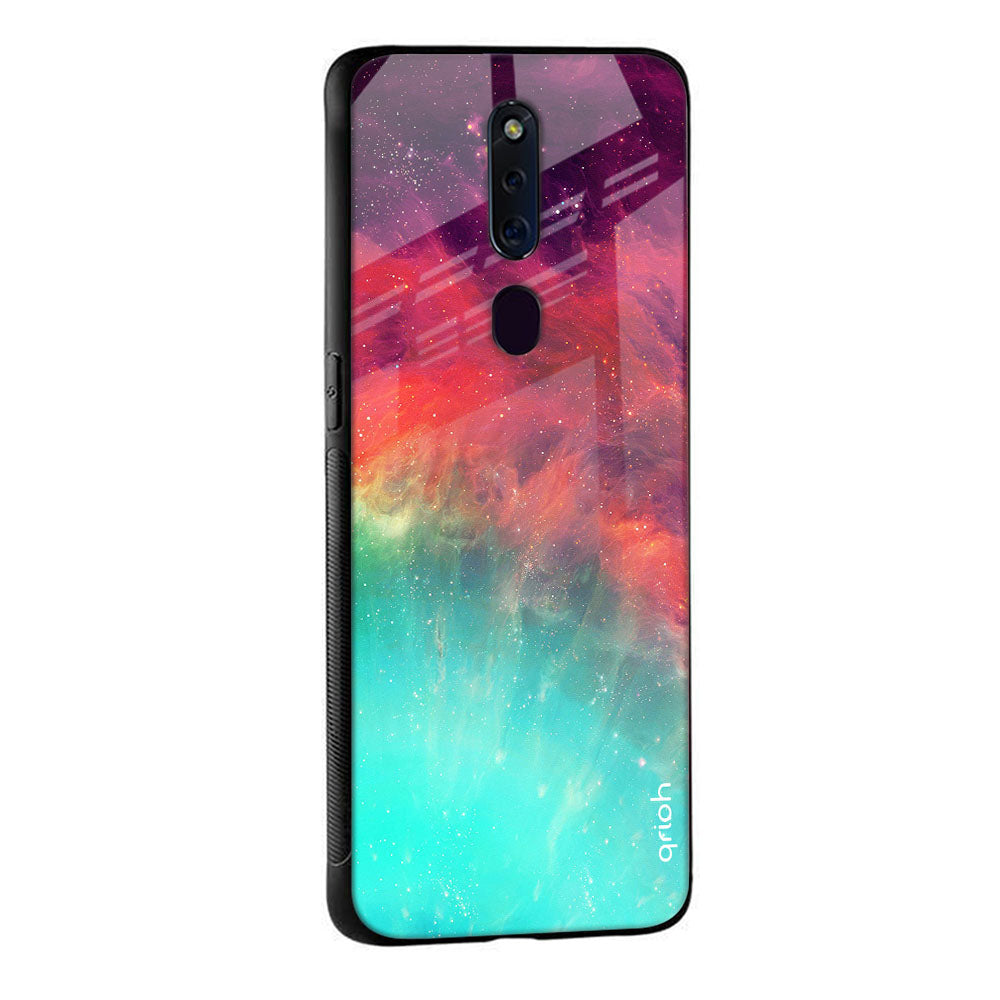 Colorful Aura Glass Case for Oppo F11 Pro