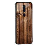 Timber Printed Glass case for Oppo A36