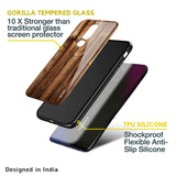 Timber Printed Glass case for Oppo A36