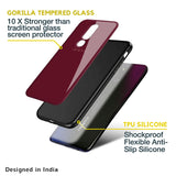 Classic Burgundy Glass Case for Oppo F21s Pro