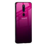 Purple Ombre Pattern Glass Case for Oppo F21s Pro