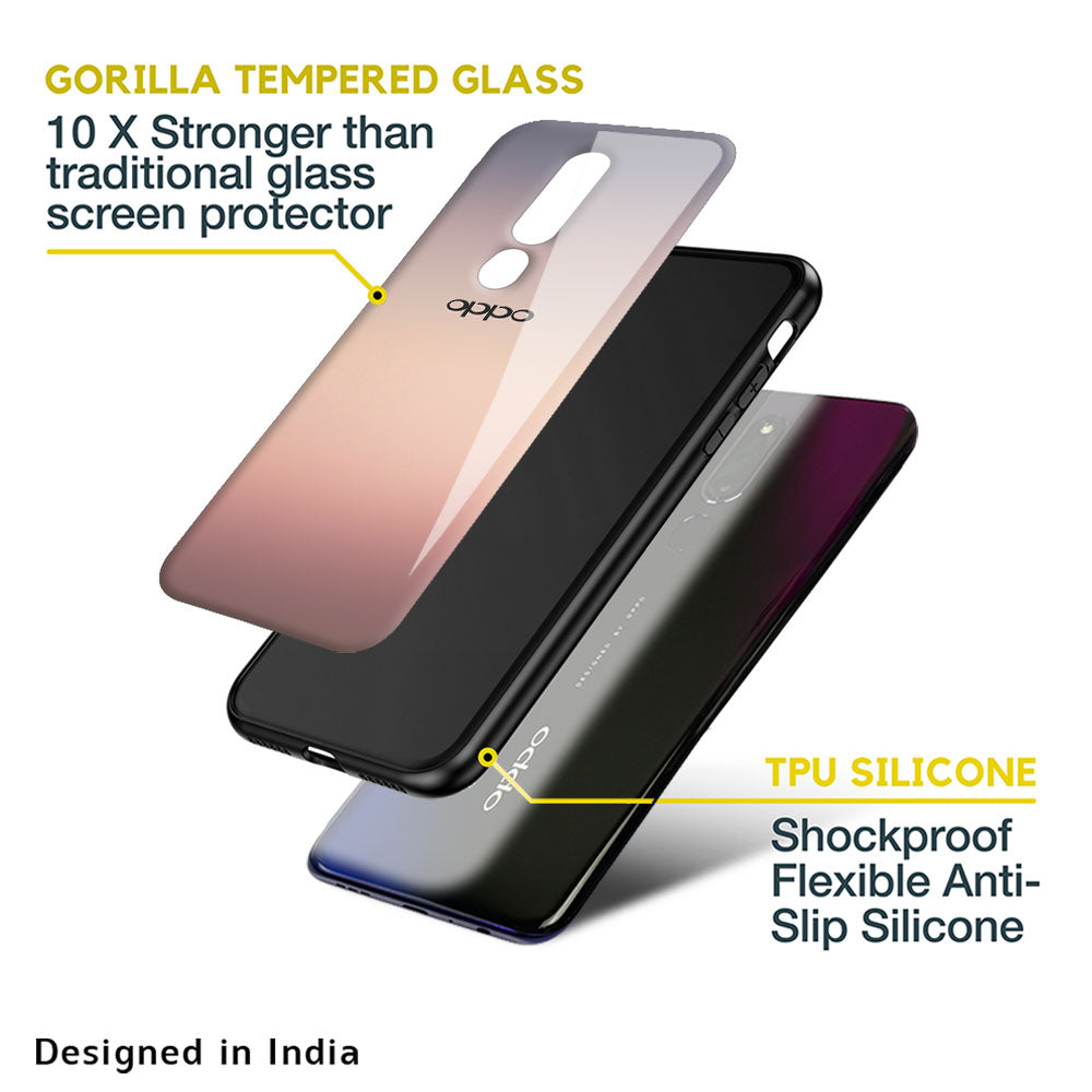 Golden Mauve Glass Case for OPPO A77s
