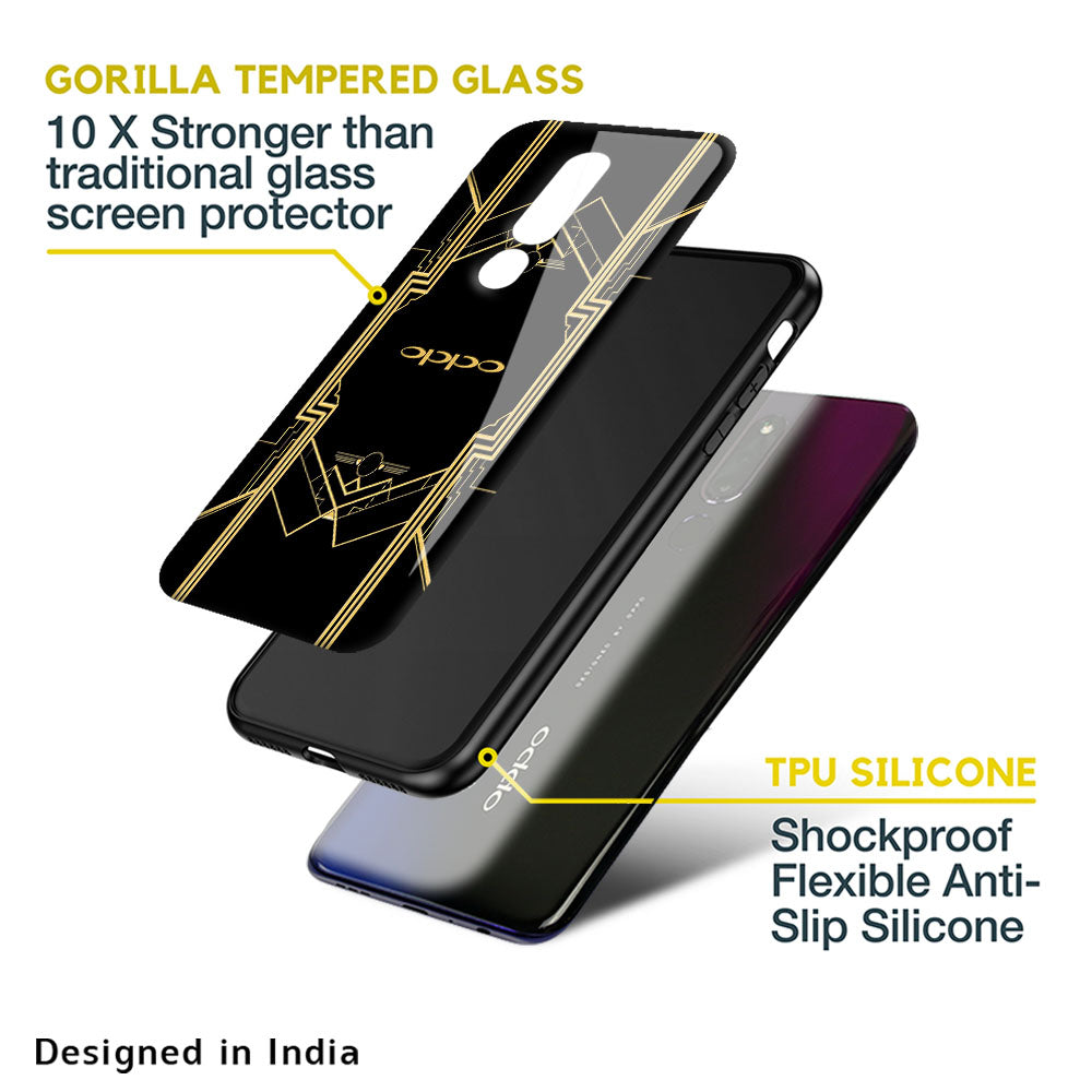 Sacred Logo Glass Case for OPPO A77s