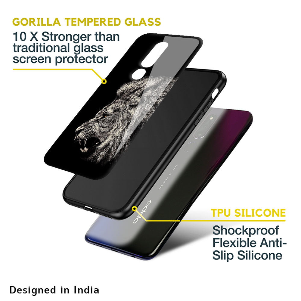 Brave Lion Glass case for Oppo F11 Pro