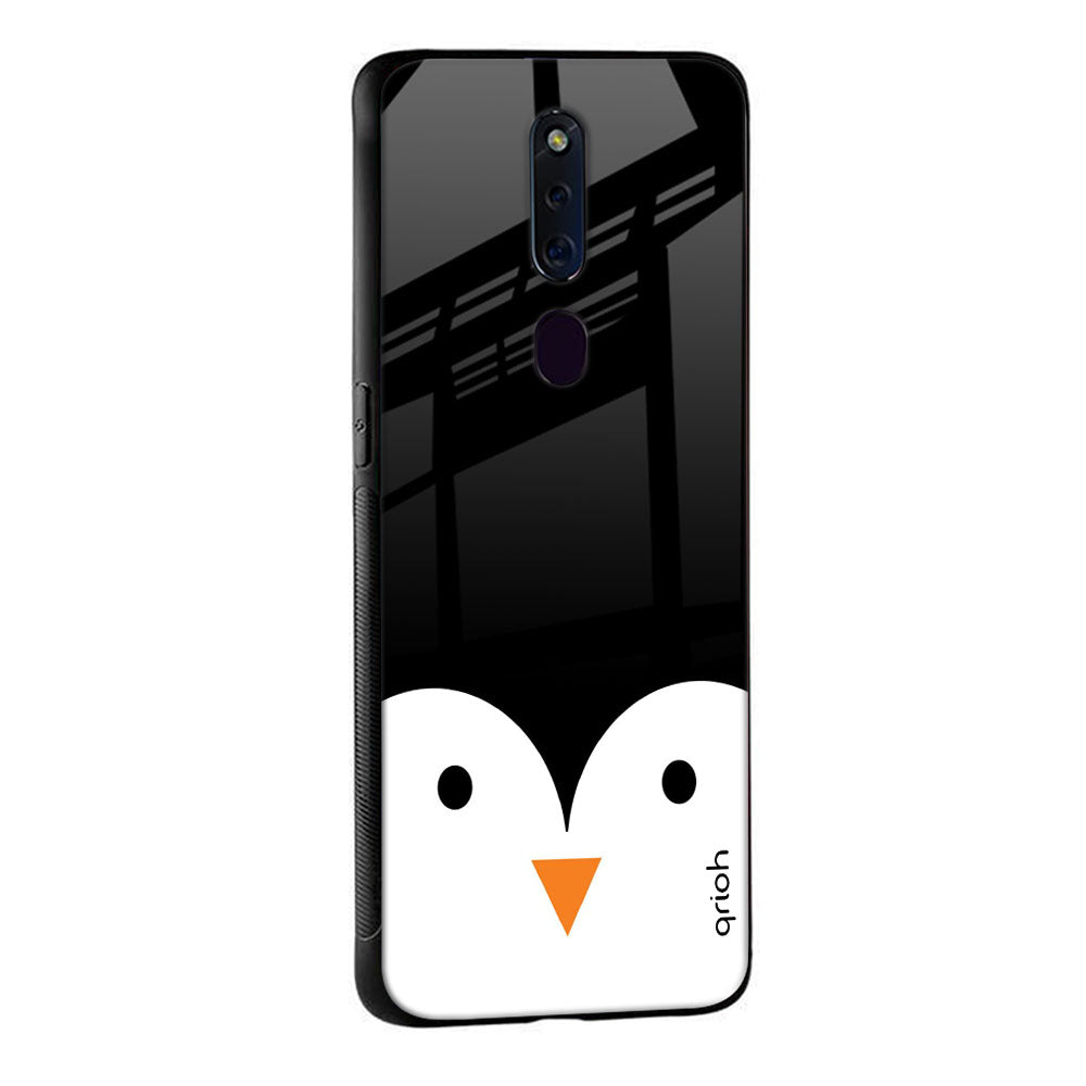 Cute Penguin Glass Case for Oppo Reno 3 Pro