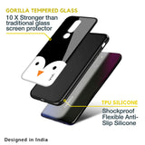 Cute Penguin Glass Case for Oppo A76