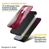 Crimson Ruby Glass Case for Oppo Reno7 Pro 5G
