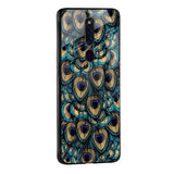 Peacock Feathers Glass case for OPPO F21 Pro 5G