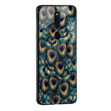 Peacock Feathers Glass case for OPPO A77s