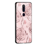 Shimmer Roses Glass case for Oppo A96