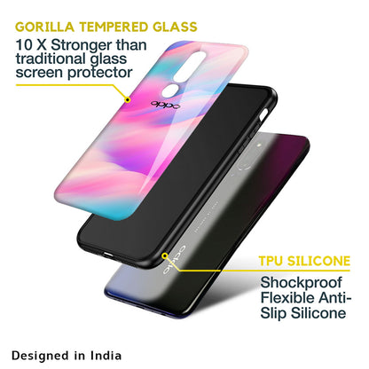 Colorful Waves Glass case for Oppo Reno4 Pro