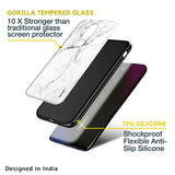 Modern White Marble Glass case for Oppo F11 Pro