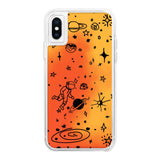 Space Orange Neon Sand Glow Case