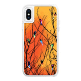 Birds Orange Neon Sand Glow Case