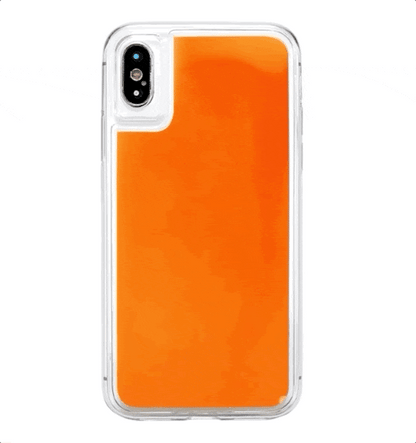 Leopard Orange Neon Sand Glow Case