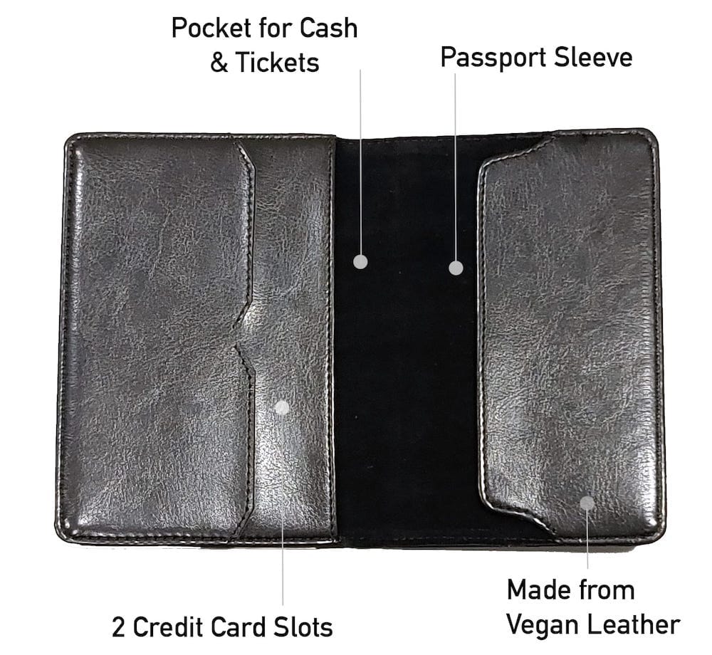 Wanderlust Typography Passport Wallet