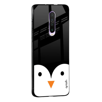 Cute Penguin Glass Case for Poco X2