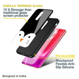 Cute Penguin Glass Case for Poco X3