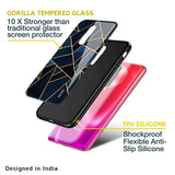 Abstract Tiles Glass case for Poco M5
