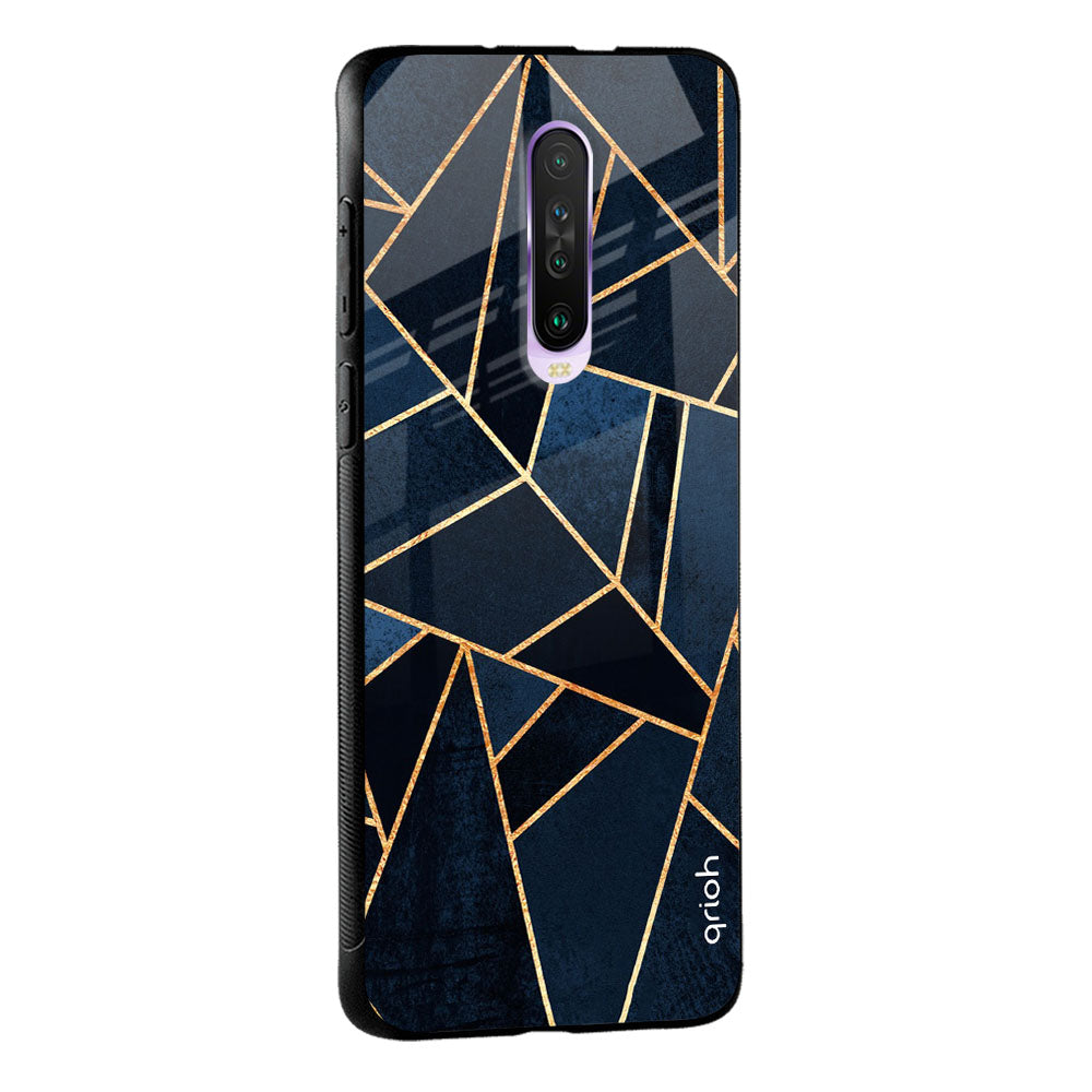Abstract Tiles Glass case for Poco M5