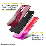 Crimson Ruby Glass Case for Poco M5
