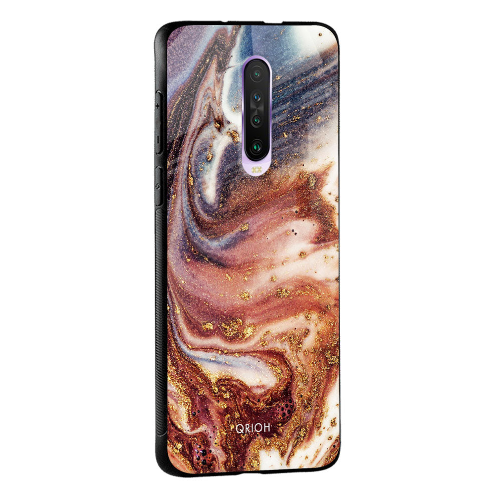 Exceptional Texture Glass Case for Poco X2