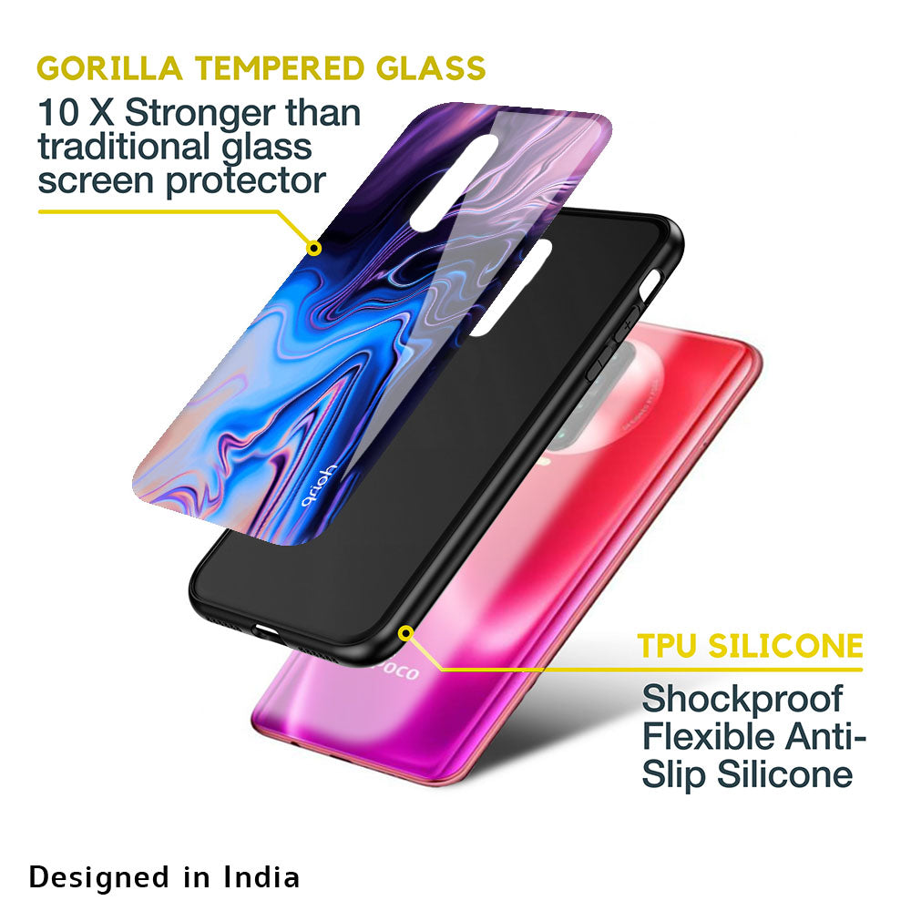 Psychic Texture Glass Case for Poco M5