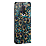 Peacock Feathers Glass case for Poco M4 Pro