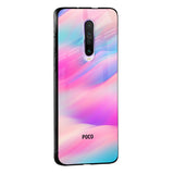 Colorful Waves Glass case for Poco X2