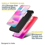 Colorful Waves Glass case for Poco X3