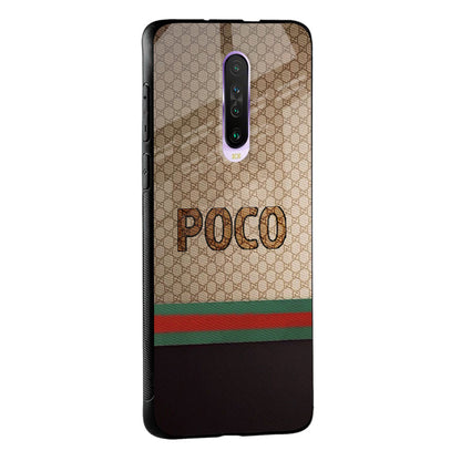 High End Fashion Glass case for Poco X2