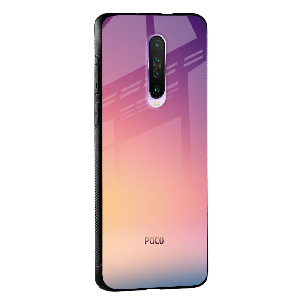 Lavender Purple Glass case for Poco M2