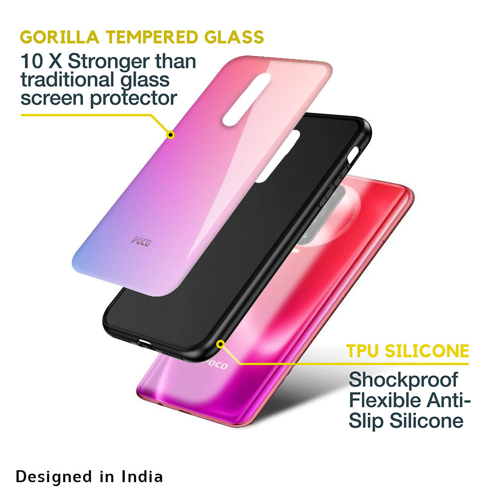 Dusky Iris Glass case for Poco M2