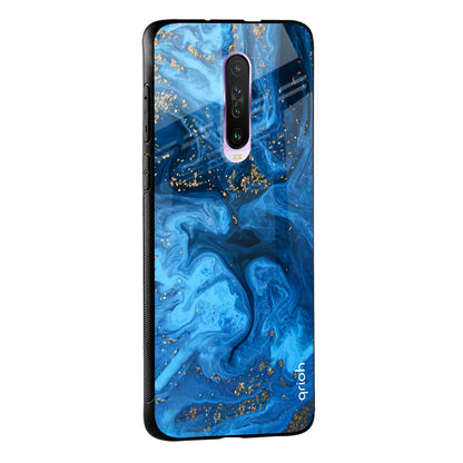 Gold Sprinkle Glass case for Poco M5