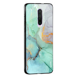 Green Marble Glass case for Poco M5