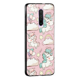 Balloon Unicorn Glass case for Poco X3