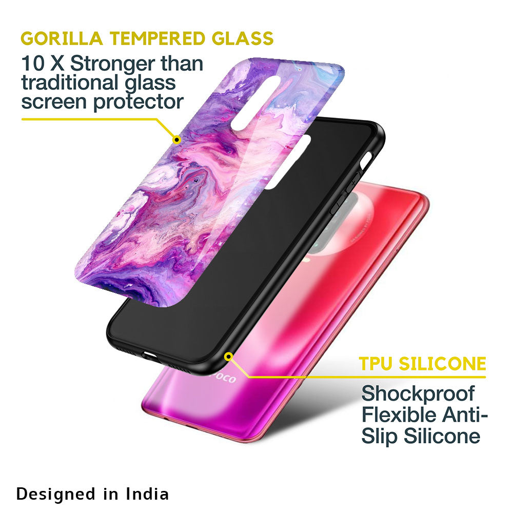 Cosmic Galaxy Glass Case for Poco M2