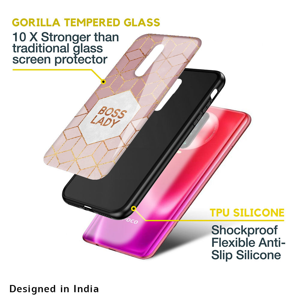 Boss Lady Glass Case for Poco M5